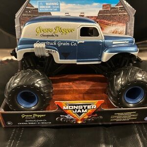 Monster Jam Grave Digger Blue Monster Truck Toy